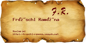 Fröschl Ramóna névjegykártya